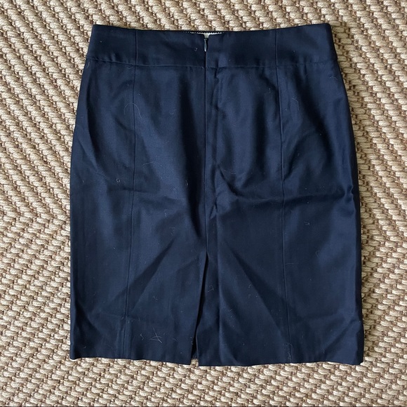J. Crew navy wool pencil skirt - Picture 2 of 2